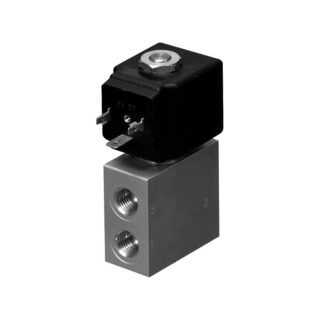 F3320 – 3-way solenoid valve stainless steel or anodised aluminium body, with G connection (ISO 228) – 1/4”